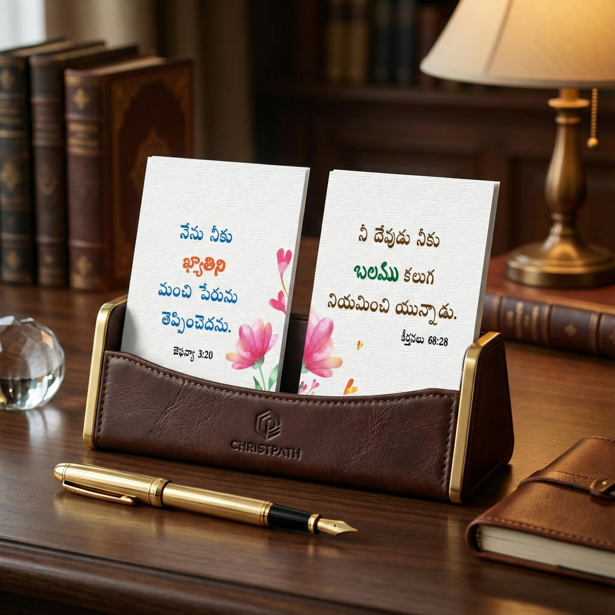 Christ Path Premium Telugu Scripture Card - Image 2